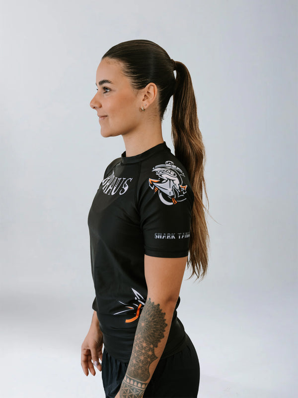 Shark Tank Women's No Gi Rash Guard Short Sleeve