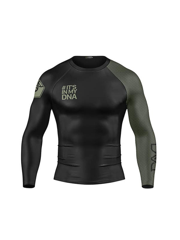 DNA No Gi Rash Guard Long Sleeve Black