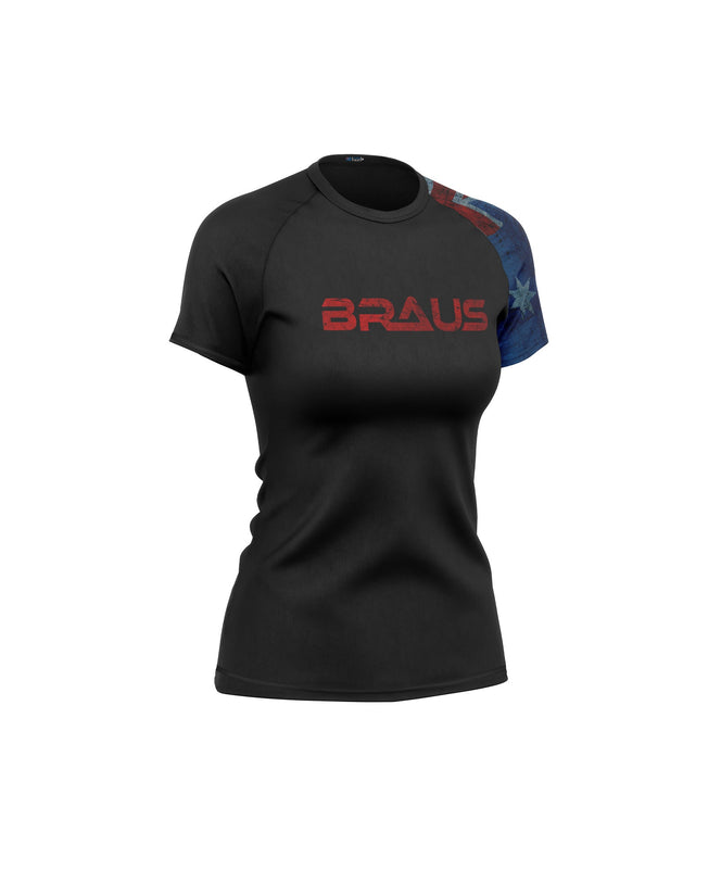 Flags Women's No Gi Rash Guard Short Sleeve
