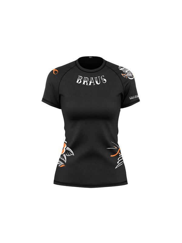 Shark Tank Women's No Gi Rash Guard Short Sleeve