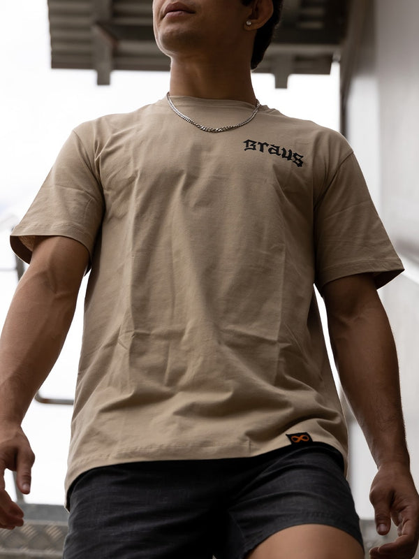 Chill and Jiu T-Shirt Khaki