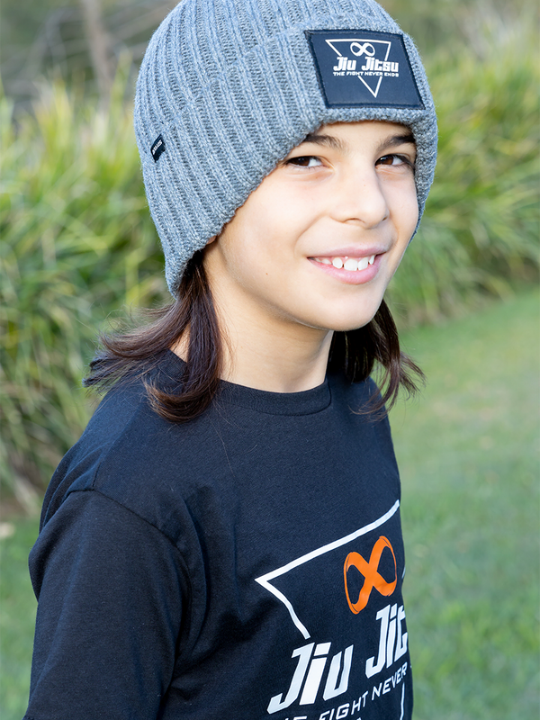 Triangle Kids Jiu Jitsu Beanie Grey