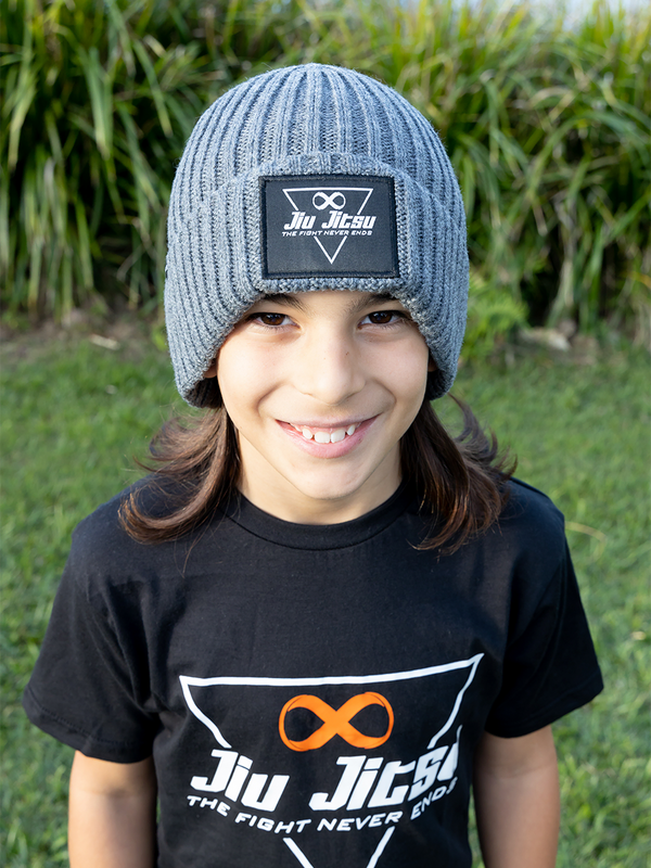 Triangle Kids Jiu Jitsu Beanie Grey