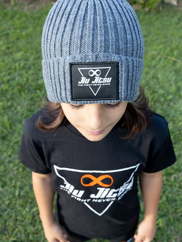 Triangle Kids Jiu Jitsu Beanie Grey