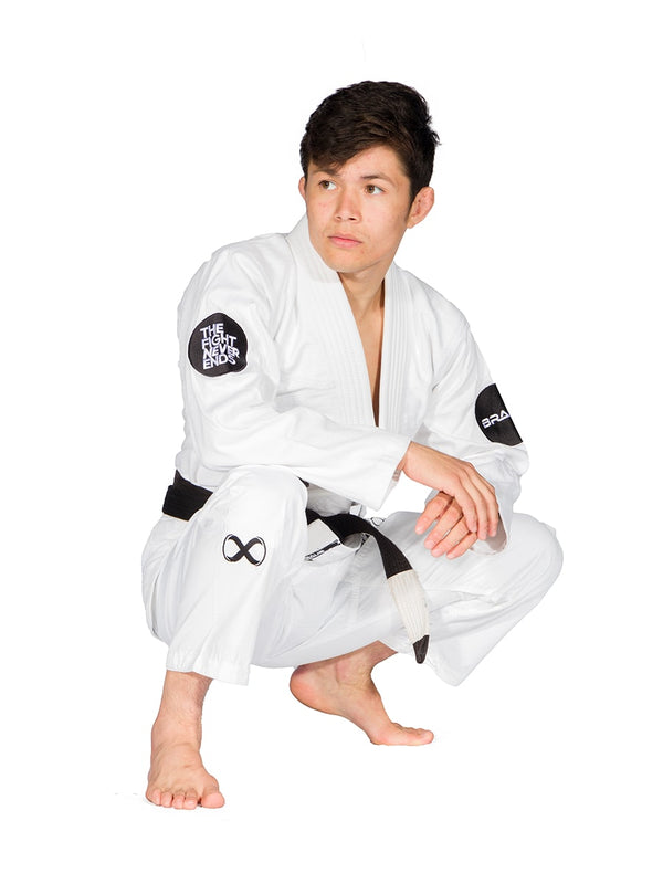 The Fight Never Ends BJJ Gi