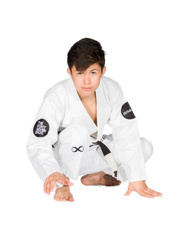 The Fight Never Ends BJJ Gi