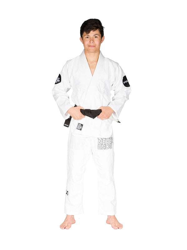 The Fight Never Ends BJJ Gi