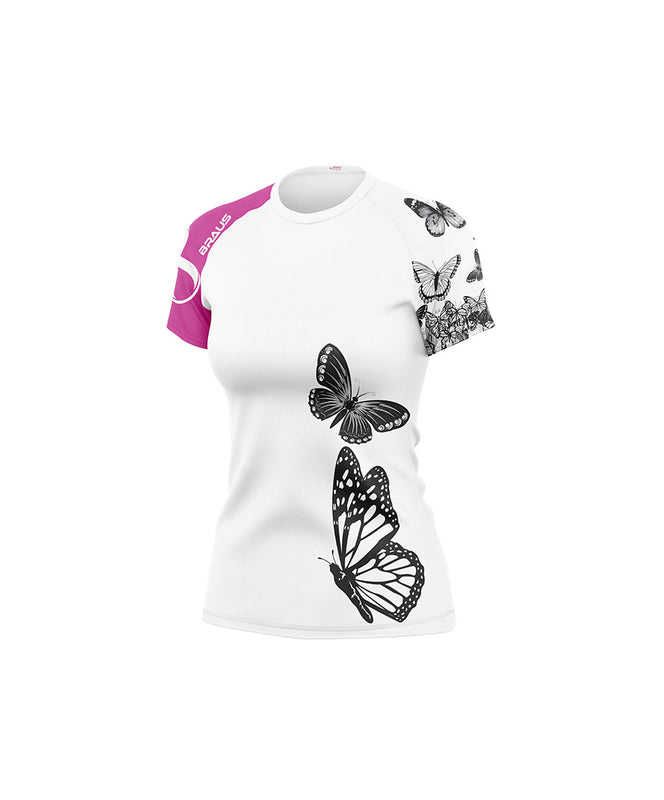 Butterfly Women's No Gi Rash Guard Short Sleeve