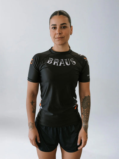Shark Tank Women's No Gi Rash Guard Short Sleeve