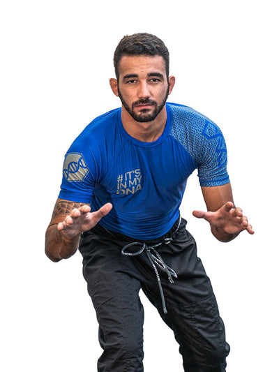 DNA No Gi Rash Guard Short Sleeve Blue