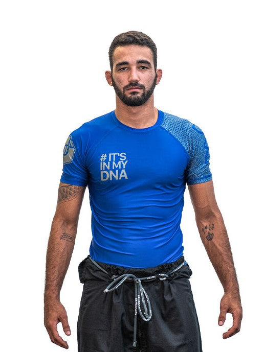 DNA No Gi Rash Guard Short Sleeve Blue