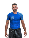 DNA No Gi Rash Guard Short Sleeve Blue