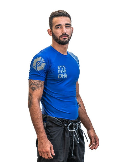 DNA No Gi Rash Guard Short Sleeve Blue