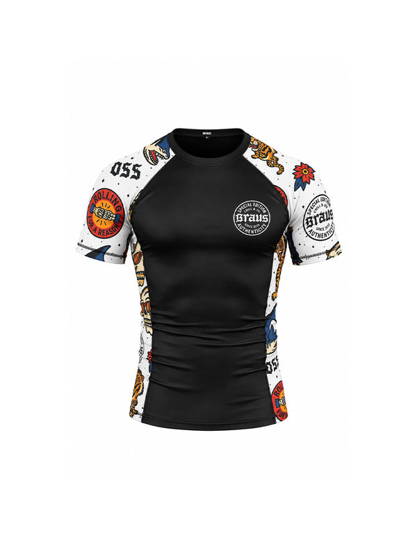 Chill and Jiu No Gi Rash Guard Short Sleeve