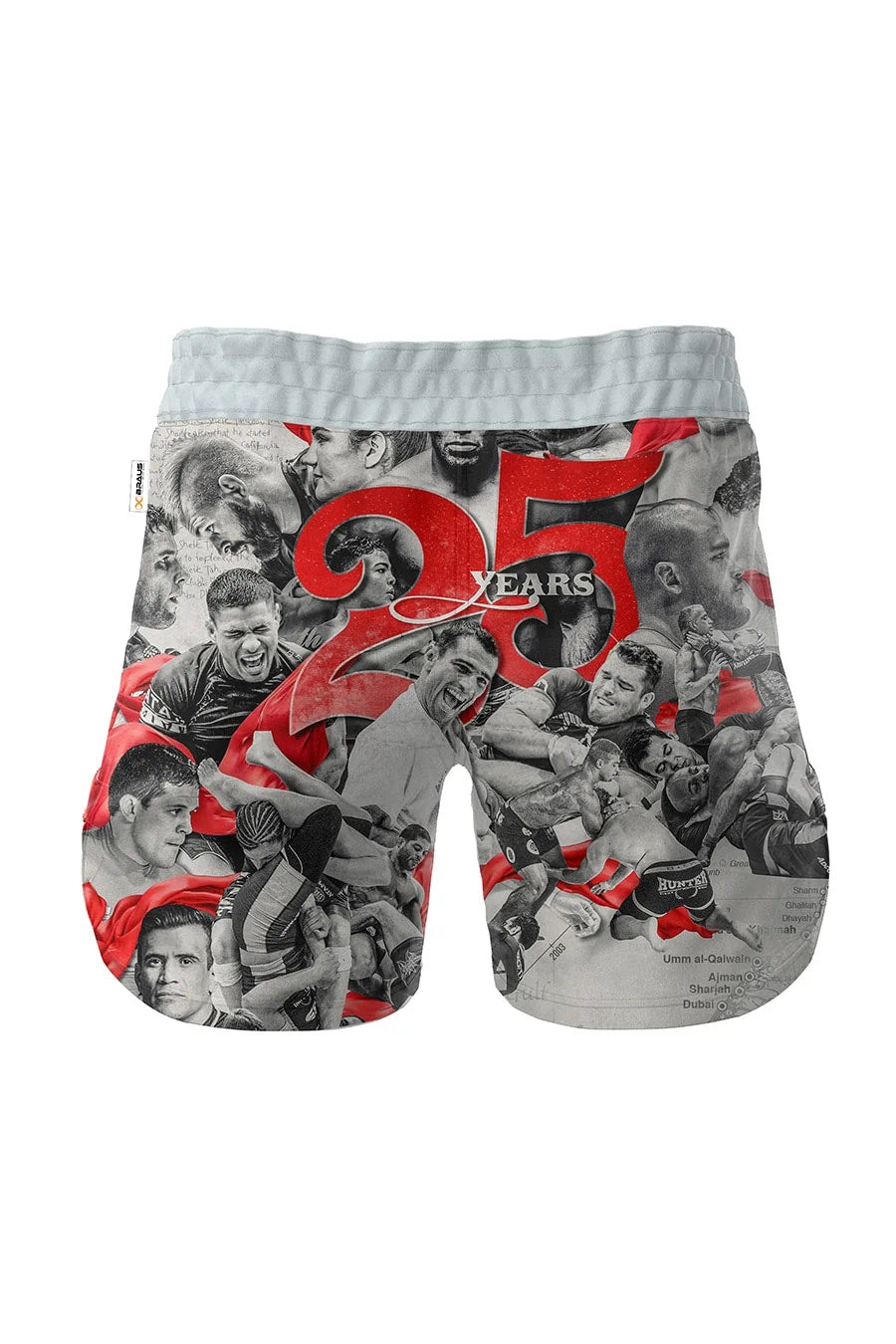 ADCC 25 Years No Gi Fight Shorts Grey