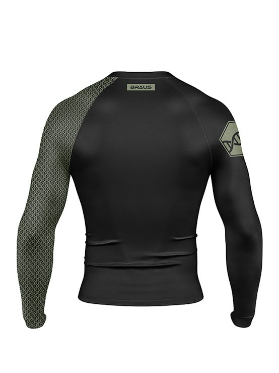 DNA No Gi Rash Guard Long Sleeve Black