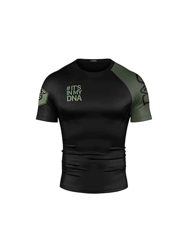 DNA No Gi Rash Guard Short Sleeve Black