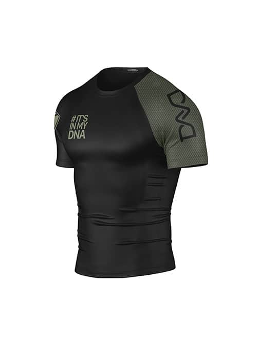DNA No Gi Rash Guard Short Sleeve Black