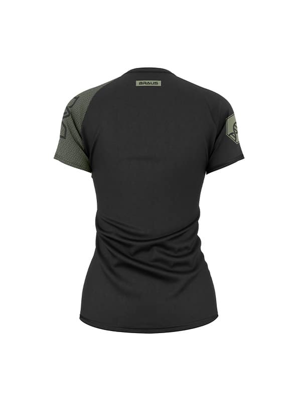 DNA Women's No Gi Rash Guard Short Sleeve Black