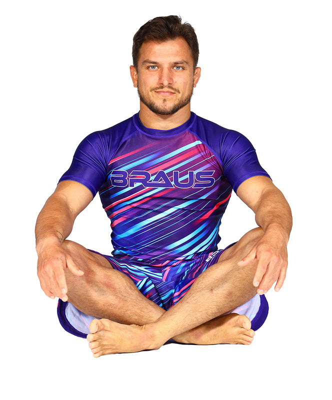 Neon Strike No Gi Rash Guard Short Sleeve