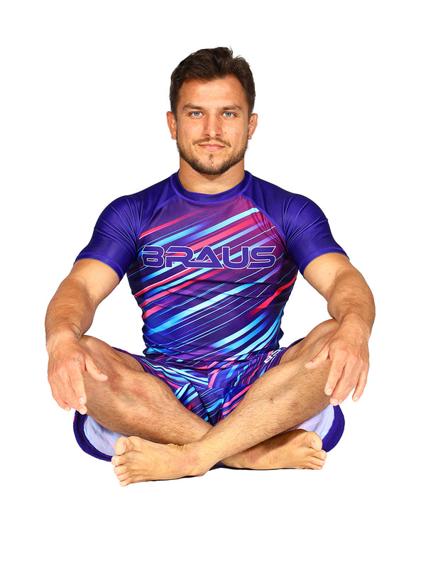 Neon Strike No Gi Rash Guard Short Sleeve