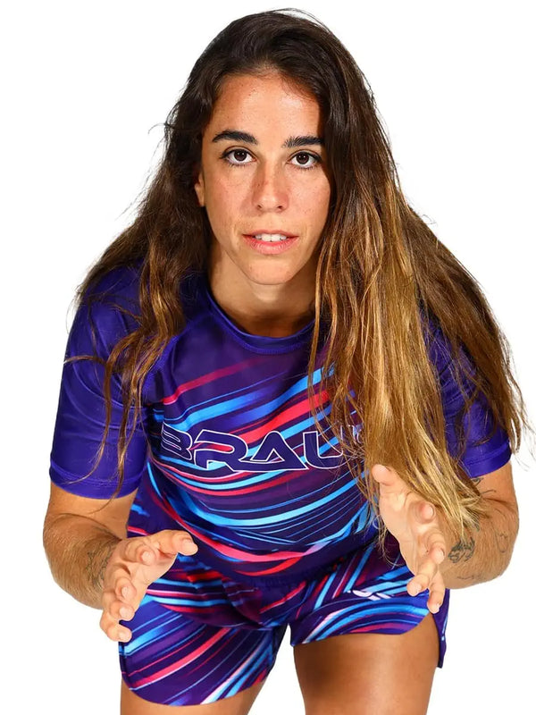 Neon Strike Women's No Gi Rash Guard Short Sleeve