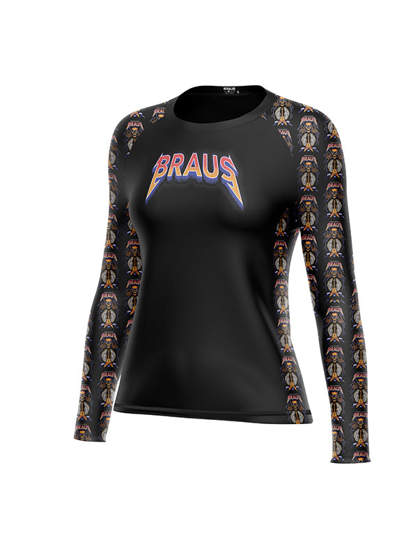 Rock and Roll Women's No Gi Rash Guard Long Sleeve