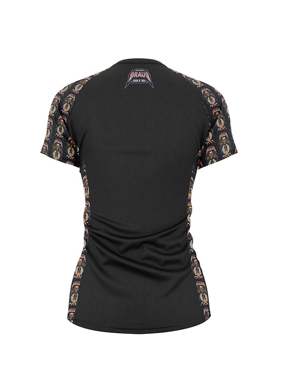 Rock and Roll Women's No Gi Rash Guard Short Sleeve