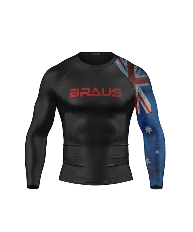 Flags No Gi Rash Guard Long Sleeve