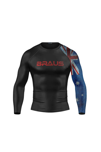 Flags No Gi Rash Guard Long Sleeve