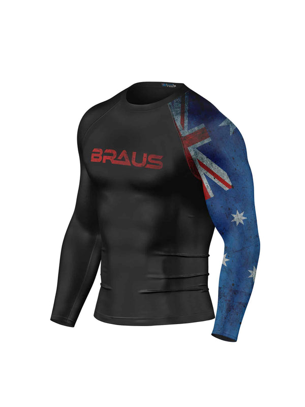 Flags No Gi Rash Guard Long Sleeve