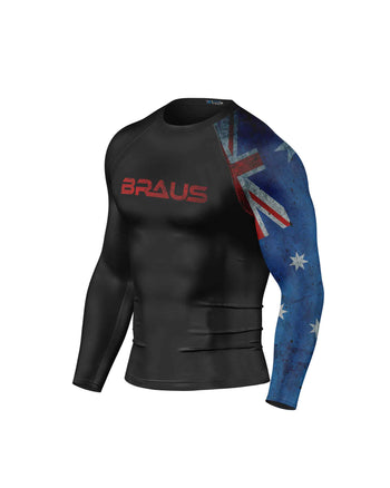 Flags No Gi Rash Guard Long Sleeve