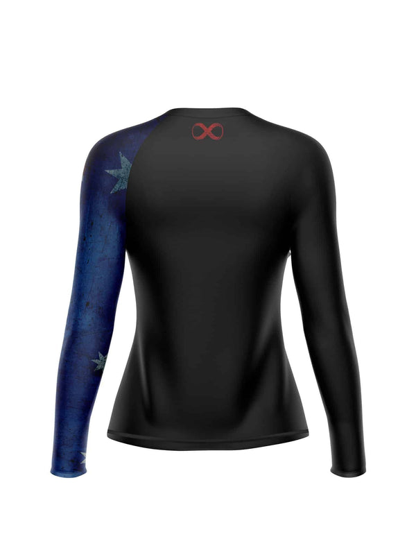 Flags Women's No Gi Rash Guard Long Sleeve