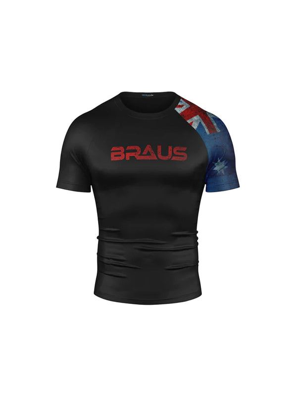 Flags No Gi Rash Guard Short Sleeve