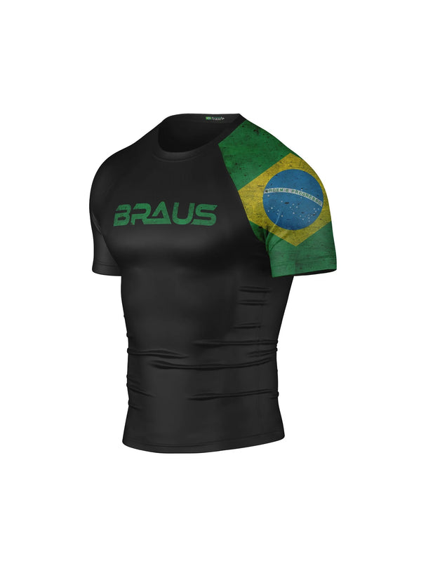 Flags No Gi Rash Guard Short Sleeve