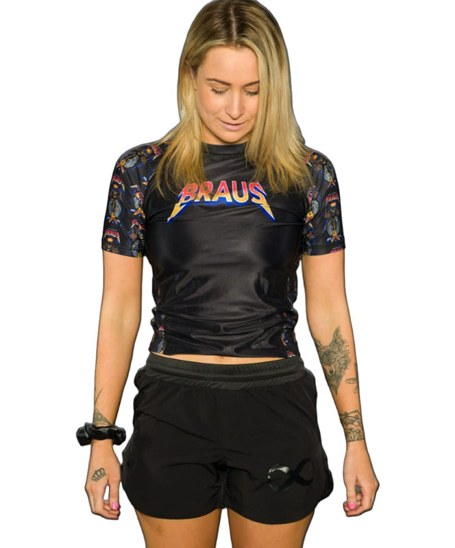 Rock and Roll Women's No Gi Rash Guard Short Sleeve