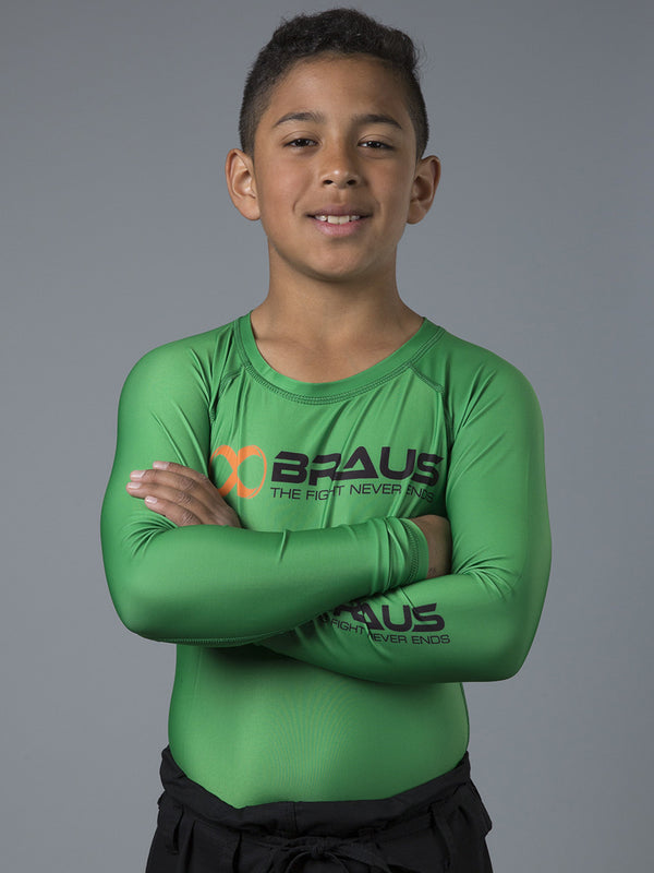 Ranked Kids No Gi Rash Guard Long Sleeve