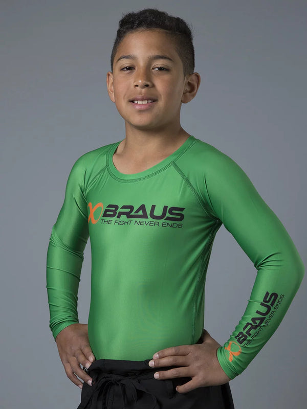 Ranked Kids No Gi Rash Guard Long Sleeve