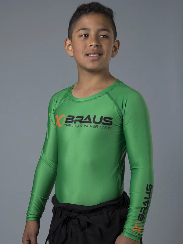 Ranked Kids No Gi Rash Guard Long Sleeve