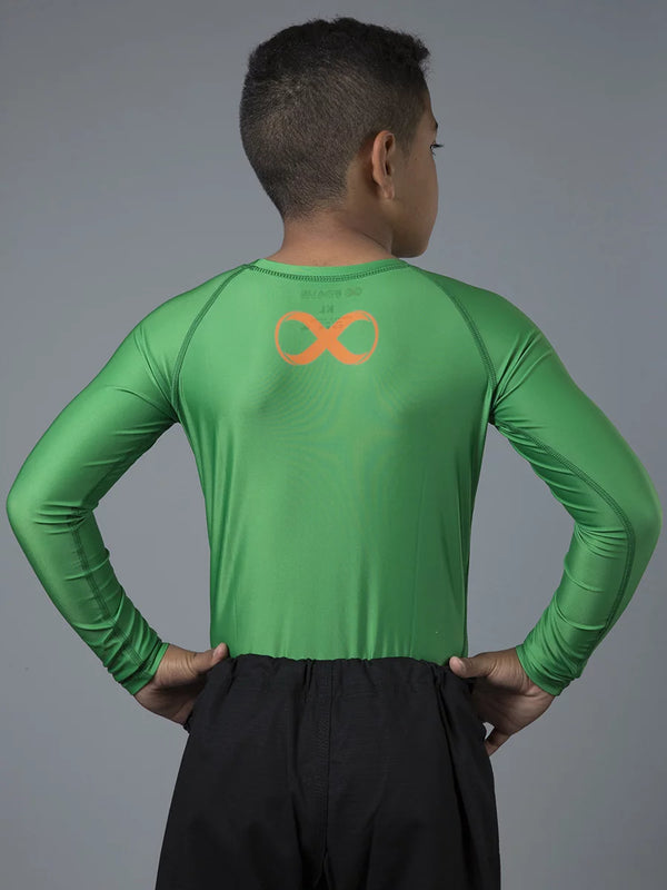 Ranked Kids No Gi Rash Guard Long Sleeve