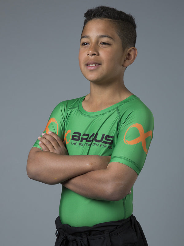 Ranked Kids No Gi Rash Guard Short Sleeve