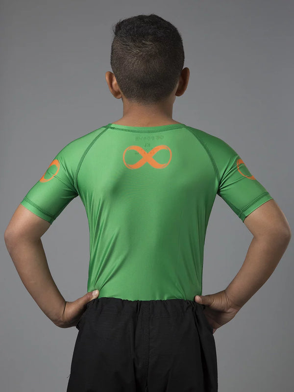 Ranked Kids No Gi Rash Guard Short Sleeve