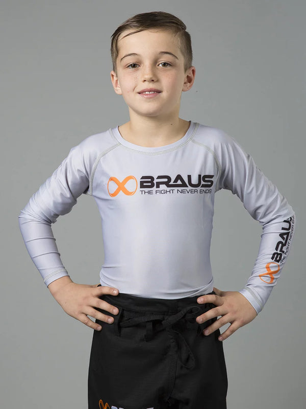Ranked Kids No Gi Rash Guard Long Sleeve
