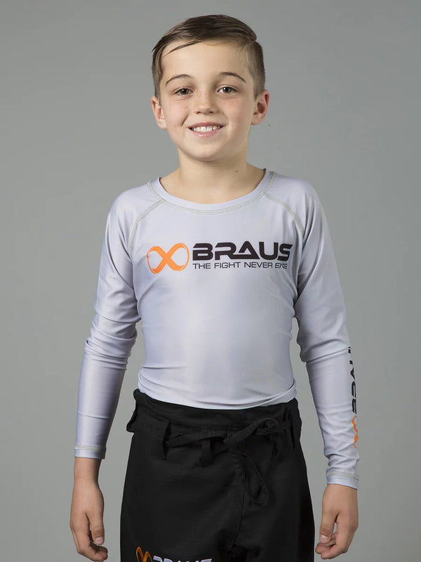 Ranked Kids No Gi Rash Guard Long Sleeve