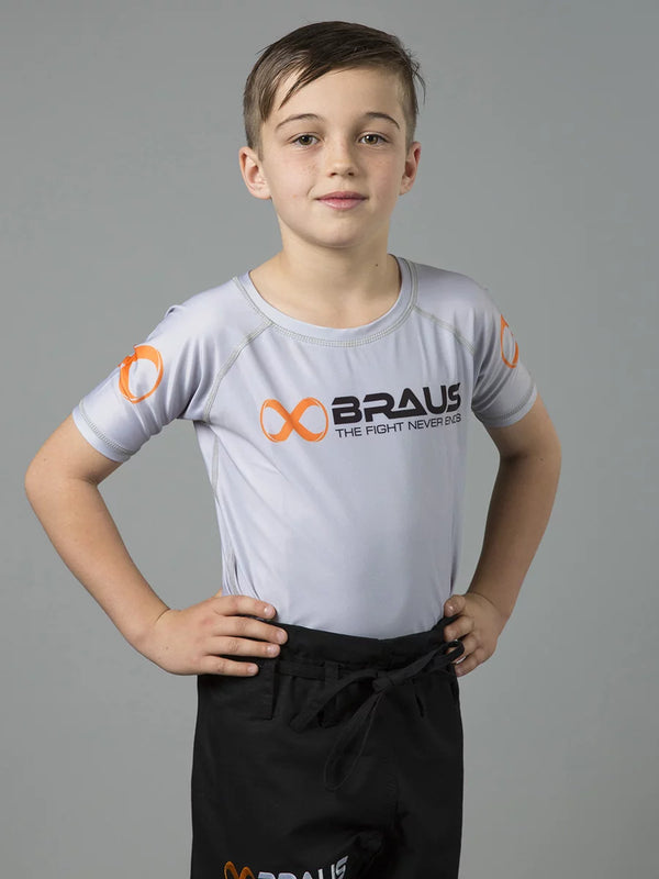 Ranked Kids No Gi Rash Guard Short Sleeve