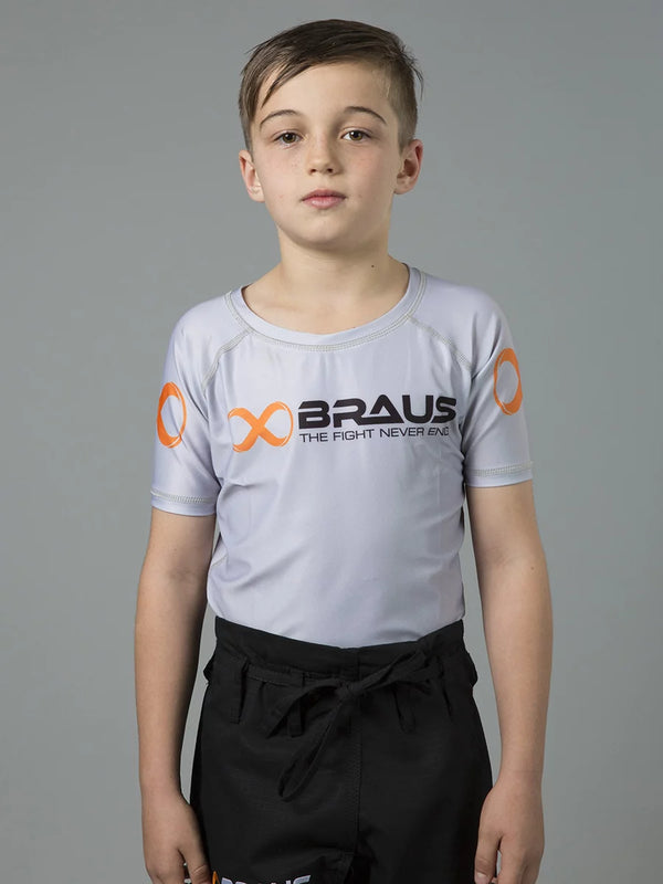 Ranked Kids No Gi Rash Guard Short Sleeve