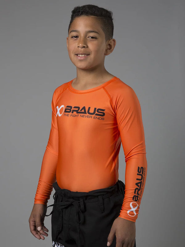 Ranked Kids No Gi Rash Guard Long Sleeve