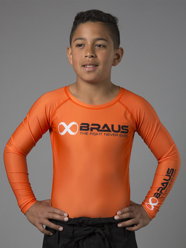 Ranked Kids No Gi Rash Guard Long Sleeve