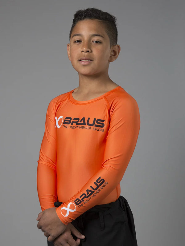 Ranked Kids No Gi Rash Guard Long Sleeve