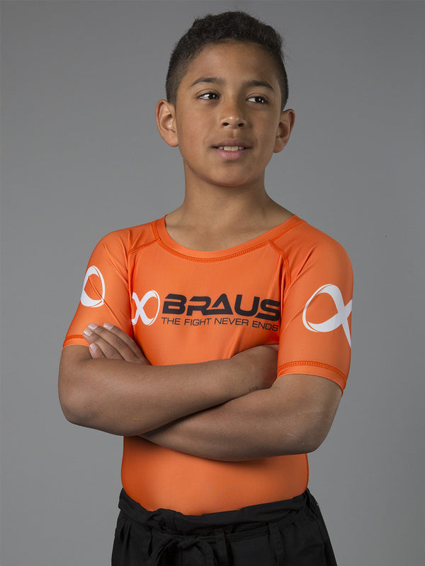 Ranked Kids No Gi Rash Guard Short Sleeve